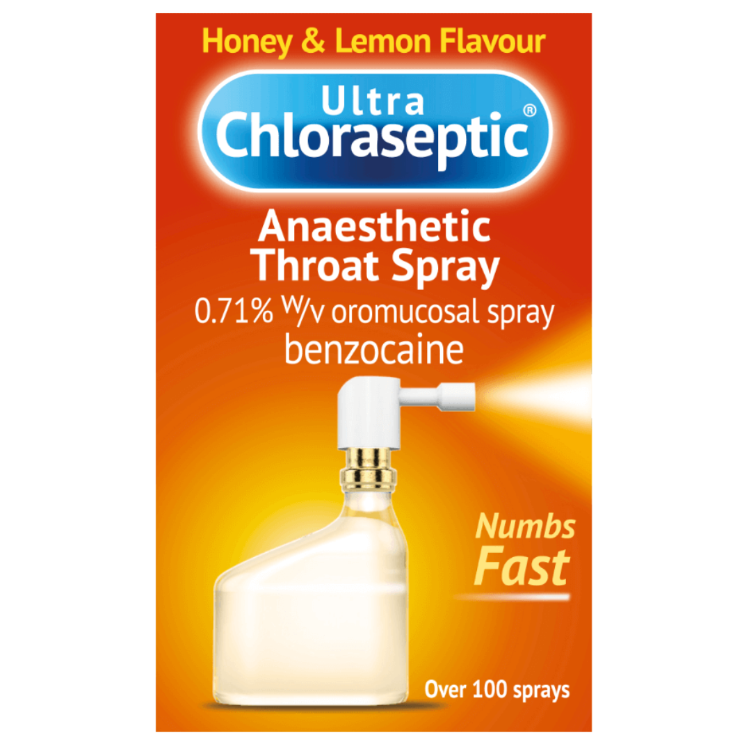 ultra chloraseptic anaesthetic throat spray