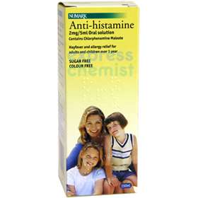 Numark Antihistamine Chlorphenamine Maleate 2mg/5ml Oral Solution 150ml (P)