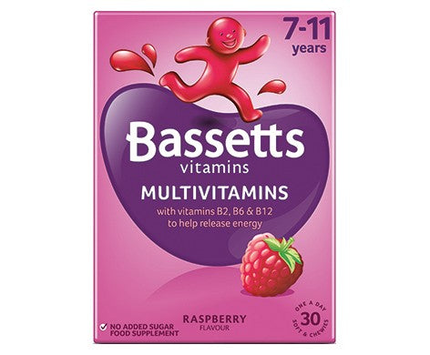 Bassetts Vitamins 7-11 Years Multivitamins Raspberry