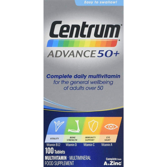 Centrum Advance 50+ Multivitamin - 100 Tablets