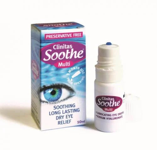 Clinitas Soothe Multi 0.4% Preservative Free Eye Drops - 10ml