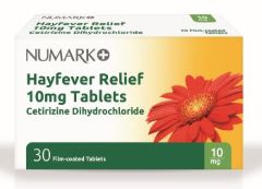 Numark Hayfever Relief Cetirizine 10mg 30 Tablets