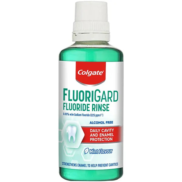 Colgate Fluorigard Fluoride Rinse (Alcohol Free) Mouthwash 400ml