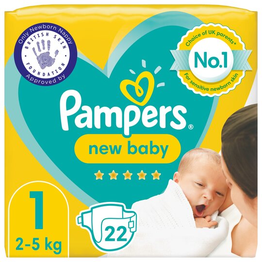 Pampers New Baby Size 1 22 Nappies