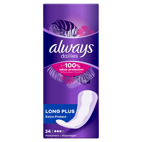 Always Dailies Long Plus Panty liner 44 Pack