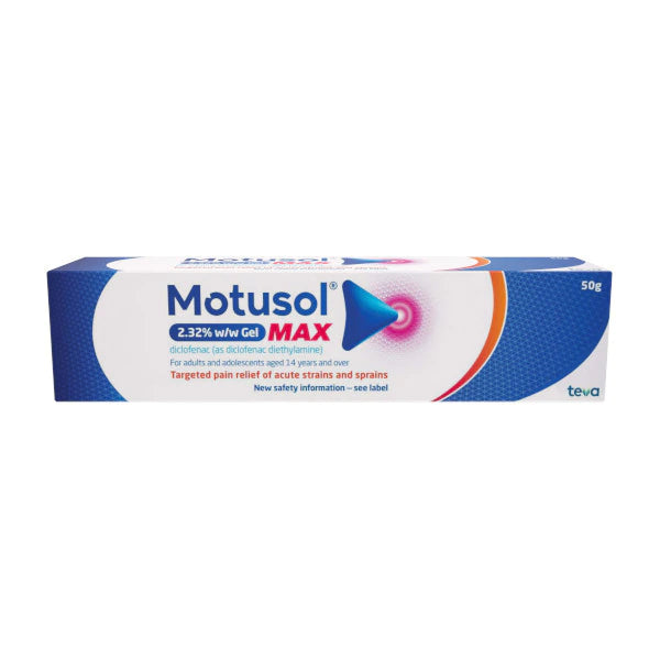 Motusol 2.32% W/W Diclofenac max gel 50G