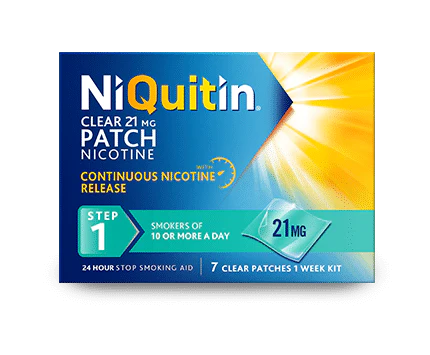 NiQuitin Clear Patches 21mg (Step 1) 7 Patches