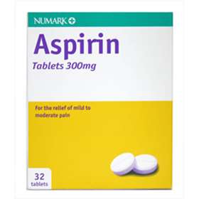Numark Aspirin 300mg 32 Tablets (P)