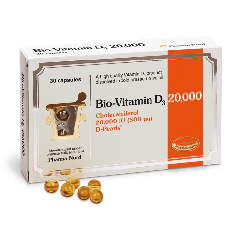 Pharma Nord | Bio-Vitamin D3 20000IU (500mcg) - 30 Capsules (P)
