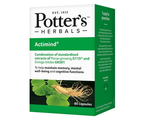 Potter's Actimind - 60 Capsules