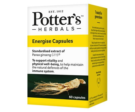 Potter's Energise - 60 Capsules
