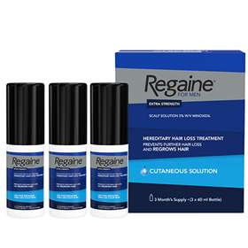 Regaine For Men Extra Strength Solution 3 x 60ml (P)