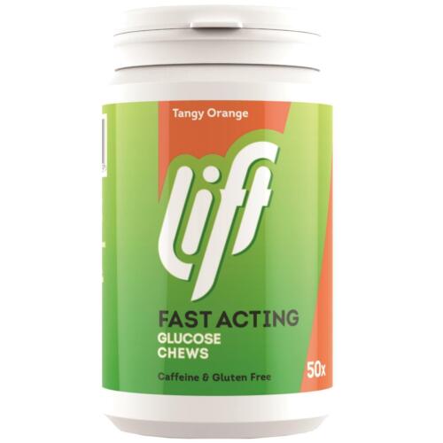 Lift Fast Acting Glucose Chews Orange 50 Pack