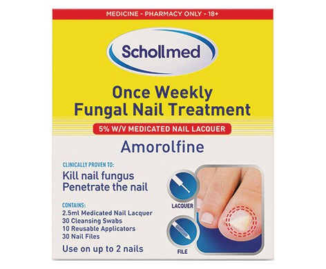 Schollmed Once Weekly Fungal Nail Treatment 5%w/v Medicated Nail Lacquer 2.5ml
