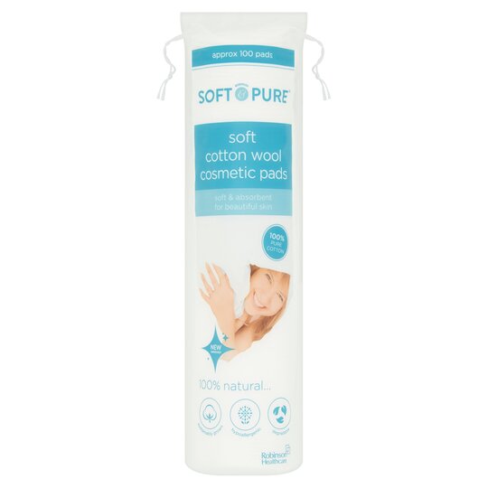 Soft And Pure Soft Cotton Wool Cosmetic Pads 100S