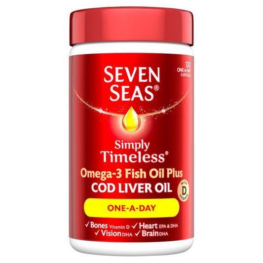 Seven Seas Cod Liver Oil One a Day 120 Capsules