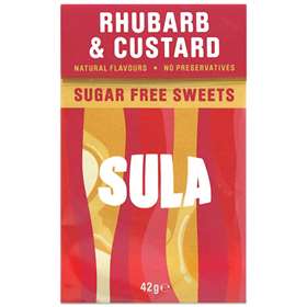 Sula Rhubarb & Custard Sugar Free Sweets 42g